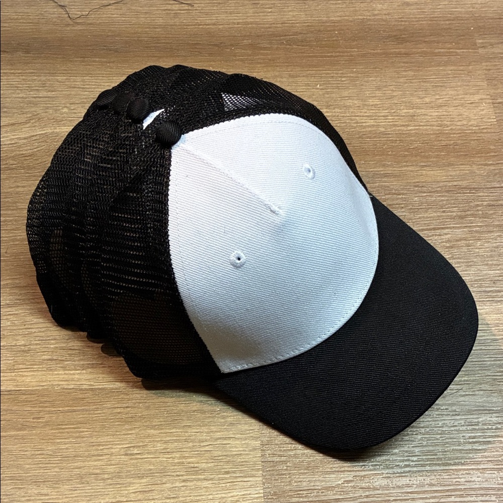5 - Cricut Black and White Mesh Cap for Sublimation